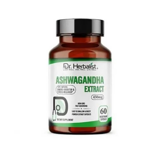 Ashwagandha Extract Capsules, 450mg, Dr. Herbalist.