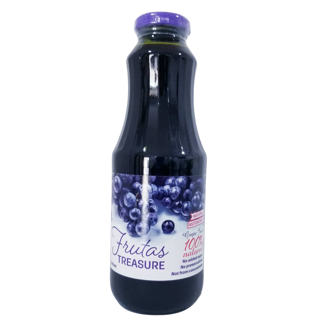 Frutas Treasure 100% Natural Red Grape Juice, 500ml