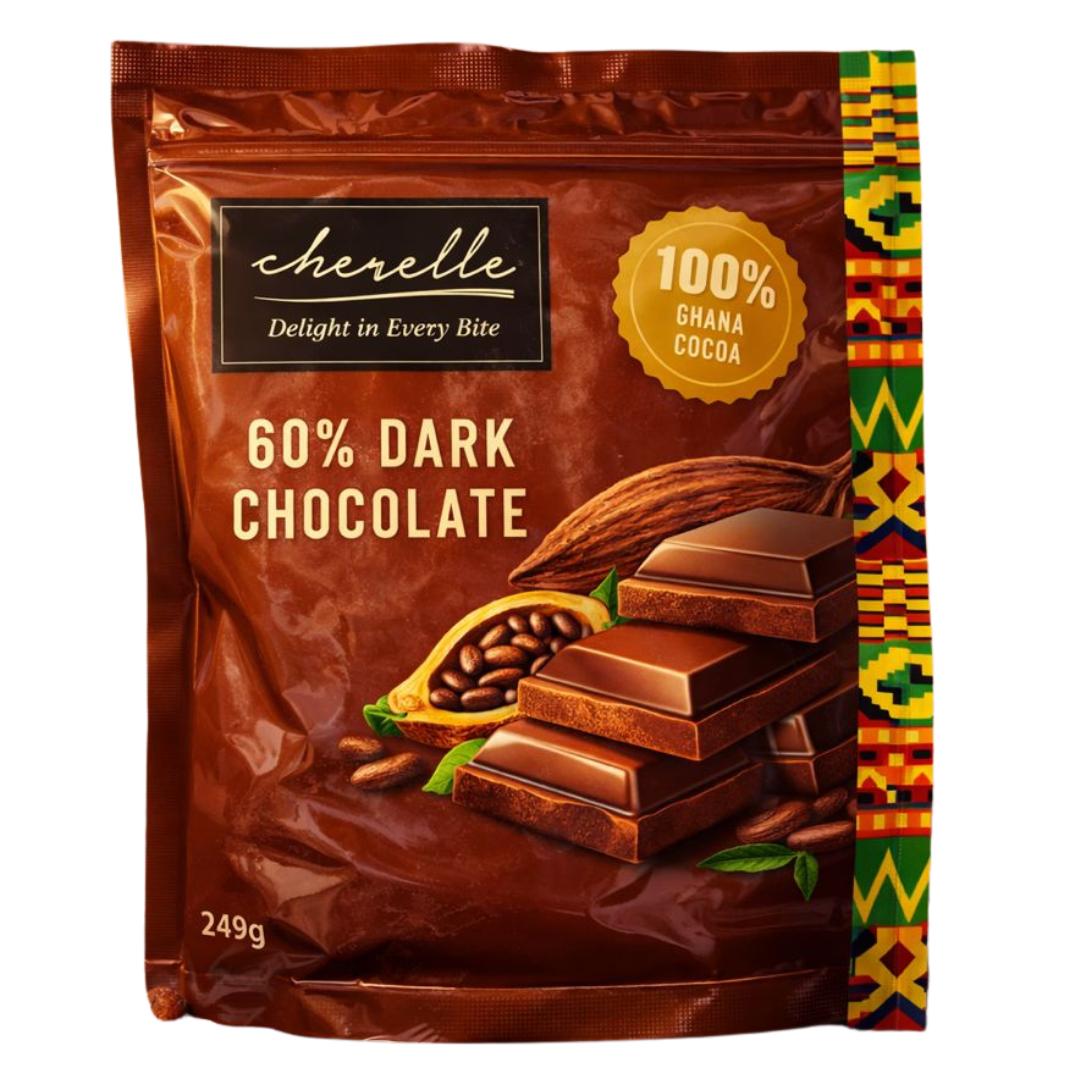 100% Ghanaian Cocoa Chocolate, 250g, Cherelle