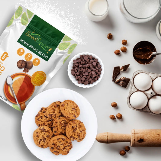 Monk Fruit Blend (Zero Calorie) Granulated Sugar Replacement, 250g.