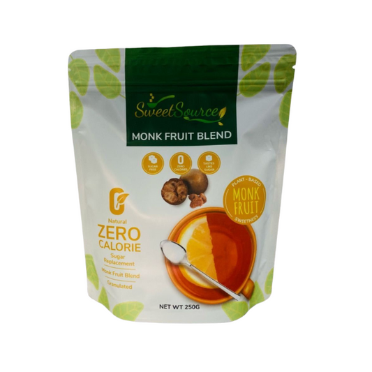 Monk Fruit Blend (Zero Calorie) Granulated Sugar Replacement, 250g.