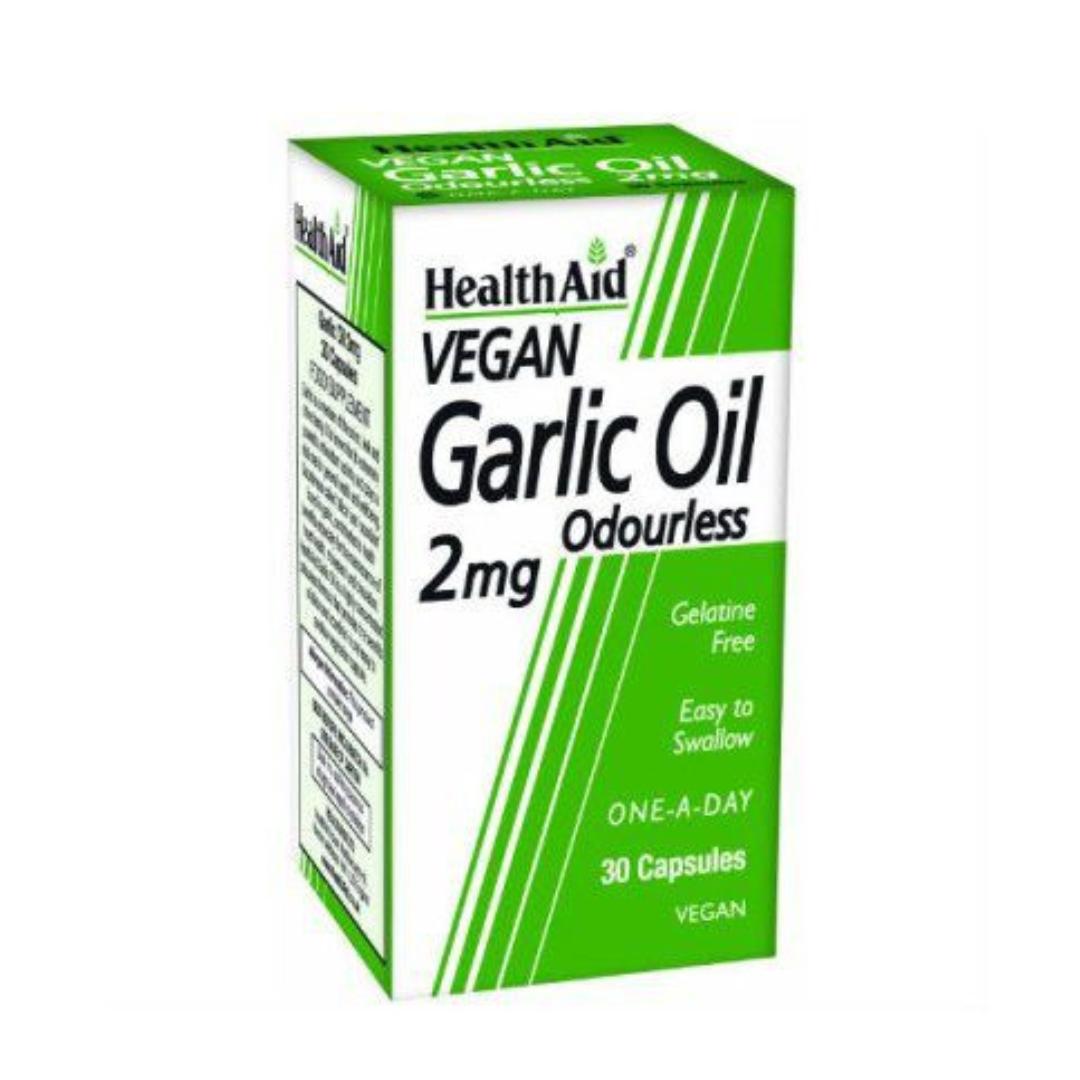 Garlic Oil Capsules, 2mg, Pack of 30, Health Aid