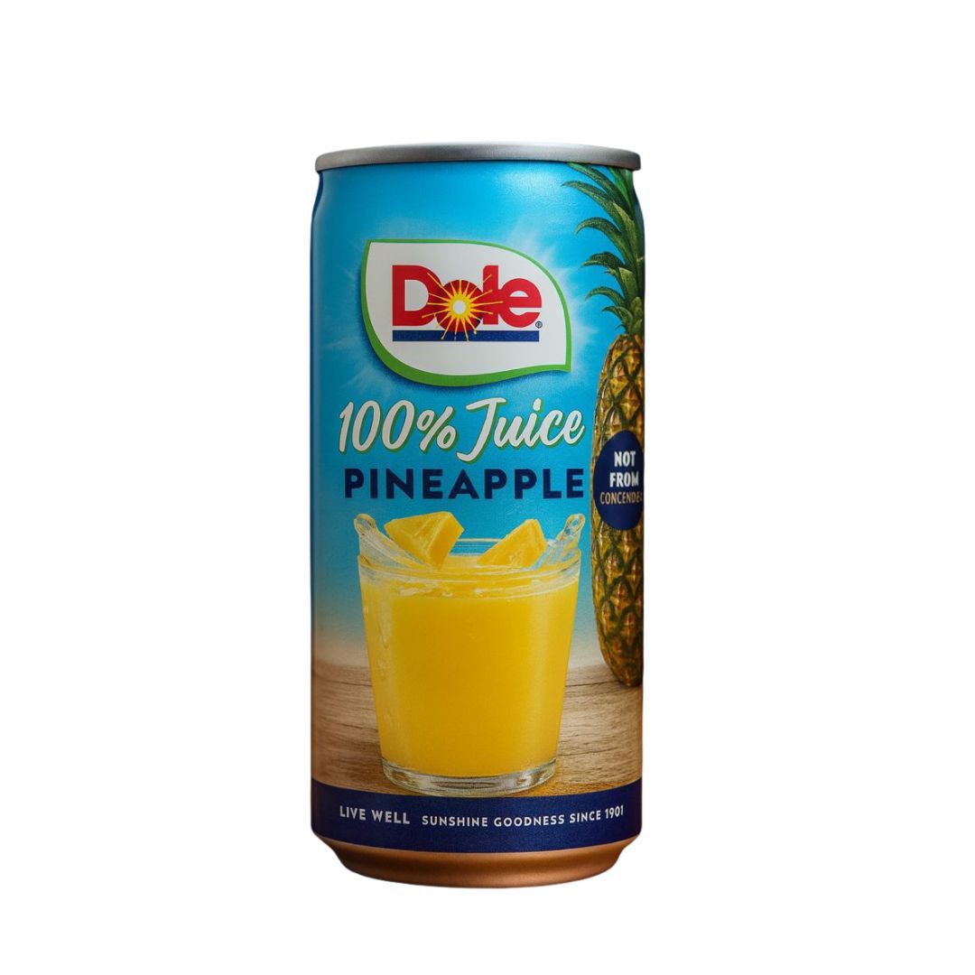 Dole Pineappe Juice - 100% Pure, Refreshing & Natural
