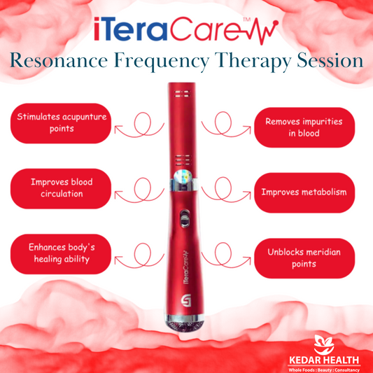 iTeraCare  Resonance Frequency Therapy Session for Pain, Immunity Boosting and Meridian Cleansing