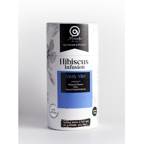Hibiscus Infusions (Tube Pack), 24 Teabags, Maseda Teas