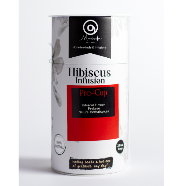 Hibiscus Infusions (Tube Pack), 24 Teabags, Maseda Teas