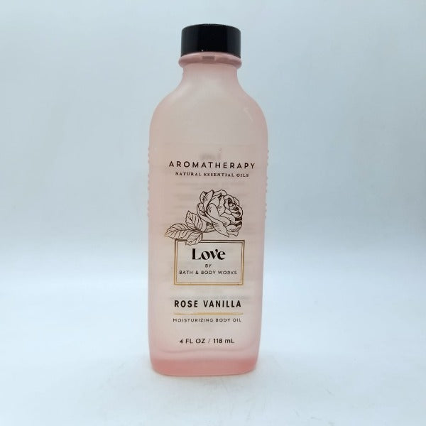 Moisturizing Body Oil, with Rose & Vanilla, Aromatherapy, 118ml, Bath & Body Works