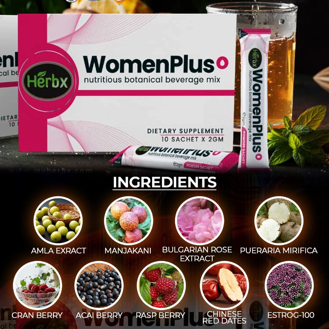 WomenPlus, Dietary Supplement, 10 Sachets, HerbX
