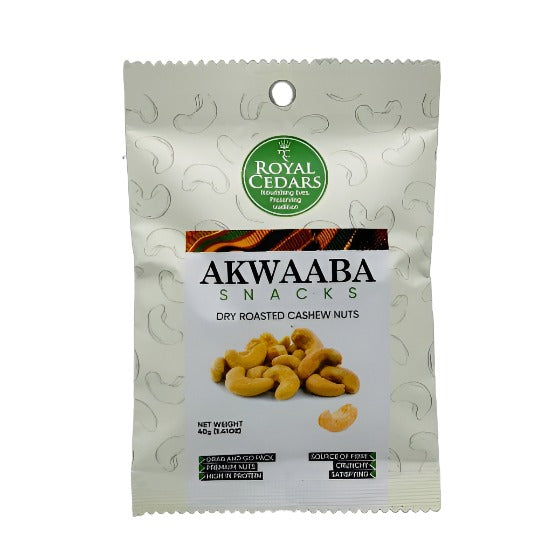 Dry Roasted Cashew Nuts (Akwaaba Snacks)