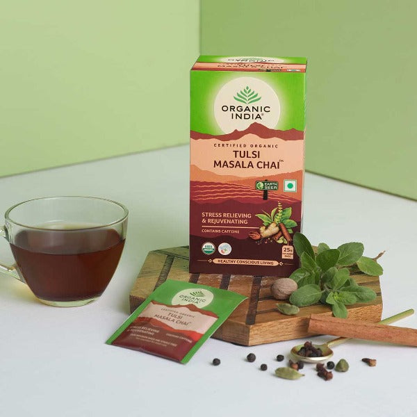 Tulsi Masala Chai, Organic India, 25 Infusions