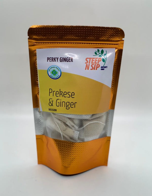 Steep N Sip Aidan Fruit (Prekese) & Ginger Tea, 14 Teabags.