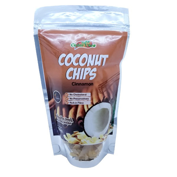 Coconut Chips, Cinnamon Dipped, Cedar Islands, 100g