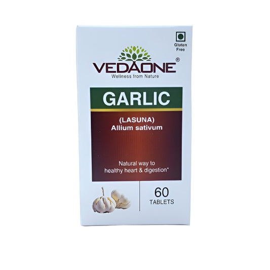 Organic Garlic Tablets, Vedaone, 60 Tablets