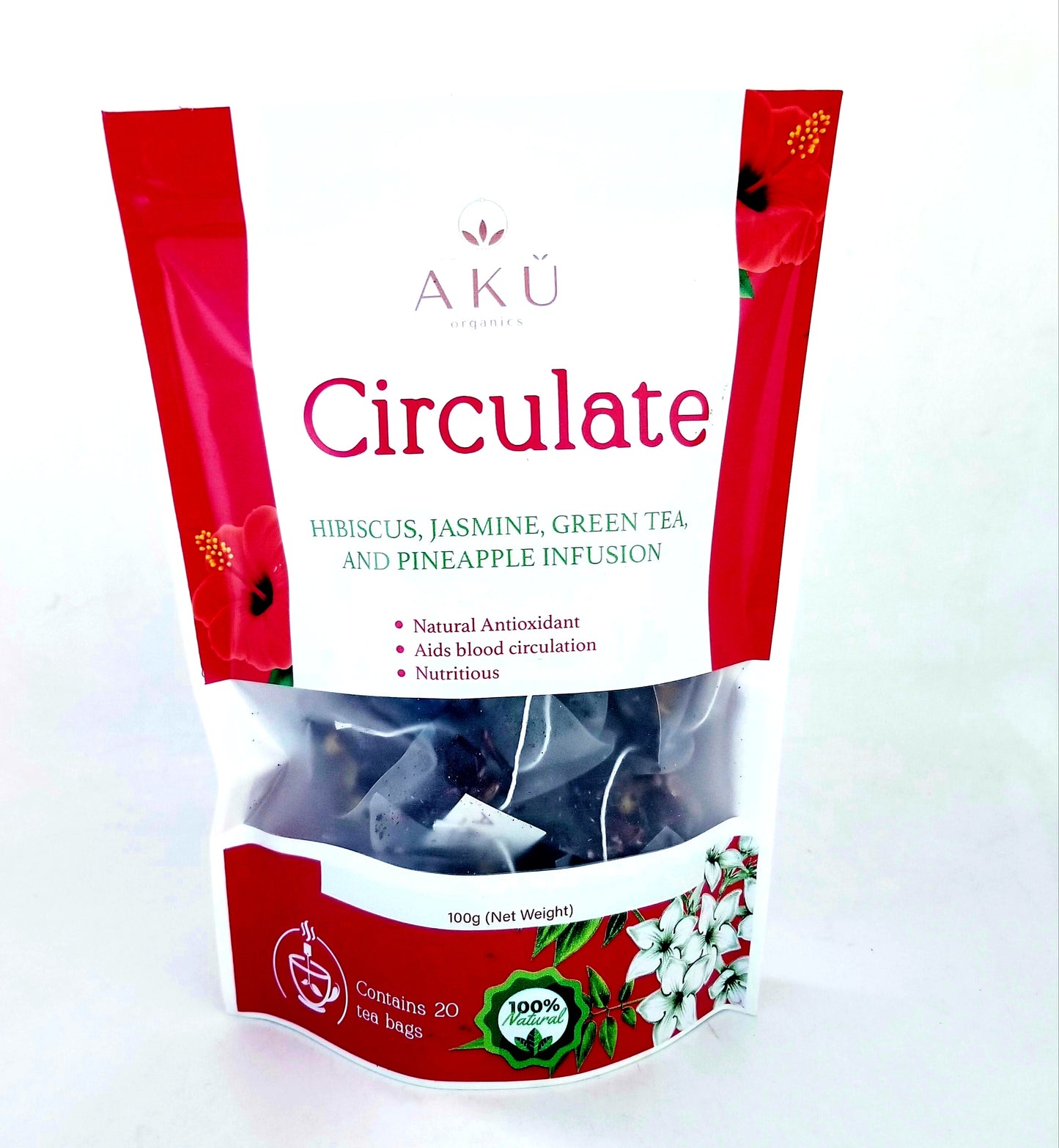 Hibiscus, Jasmine, Green Tea & Pineapple Infusion, Circulate