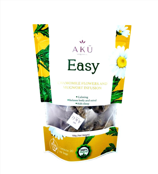 Chamomile Flowers & Mugwort Infusion, Easy