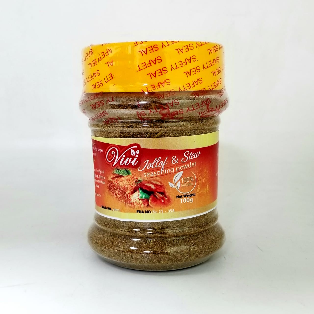 Jollof & Stew Seasoning 100g | Authentic African Rice & Stew Spice | Vivi | Kedar Health