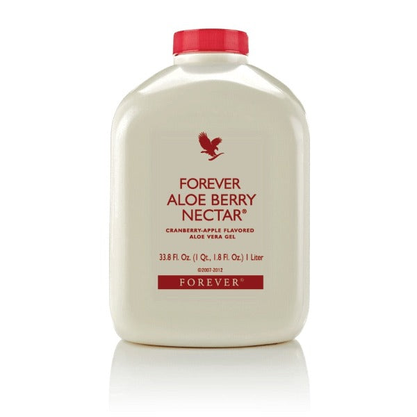Forever Living, Forever Aloe Berry Nectar (Cranberry-Apple flavored) Aloe Vera Gel, 1 Litre.