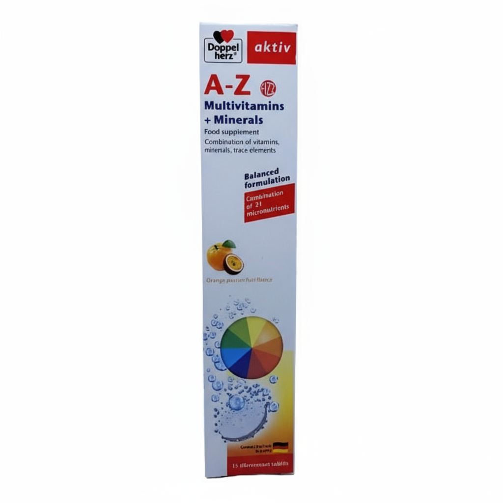 A-Z Multivitamins + Minerals Effervescent Tablets by Doppelherz Aktiv, 15 Tablets
