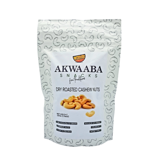 Dry Roasted Cashew Nuts (Akwaaba Snacks)