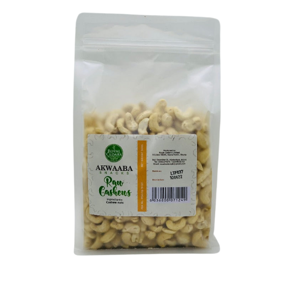 Raw Cashews, 500g (Akwaaba Snacks)