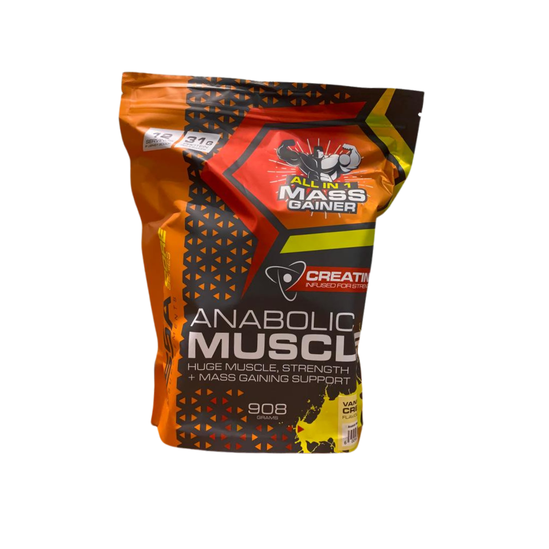 Protein Powder, Anabolic Muscle with Creatine, 908g, SSA Supplements