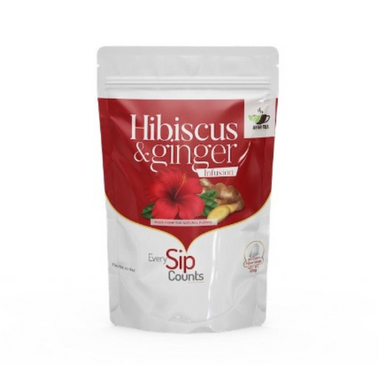 Hibiscus Ginger Infusion, 20 Teabags, Afro Tea