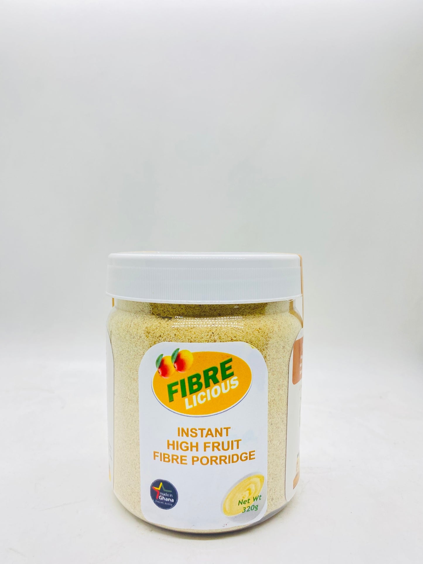 Instant High Fibre Fruit Porridge,(Mango), 320g, Fibrelicious