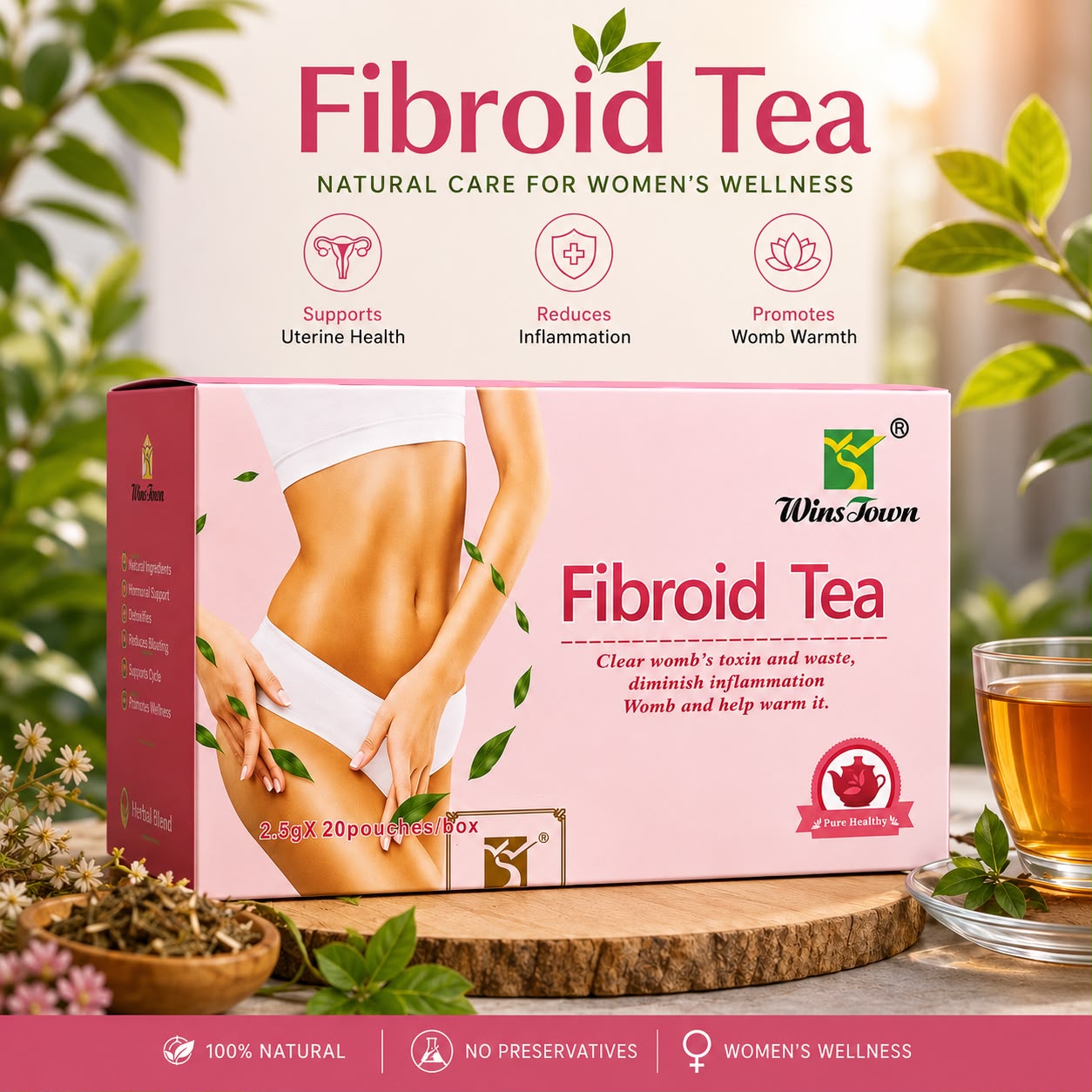 Fibroid Tea 50g | Natural Herbal Blend for Women's Reproductive Health | Kedar Health