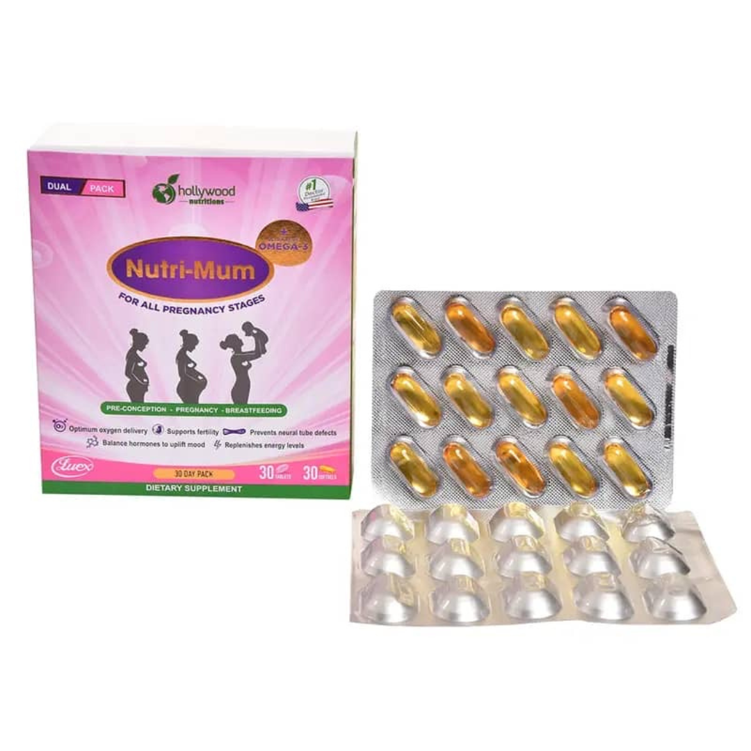 Nutri-Mum Tablets & Softgels – Postnatal & Lactation Support – Kedar Health