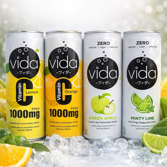 Vitamin C Functional Beverages 1000mg - Zero Calorie Sparkling Drinks | Vida 325ml
