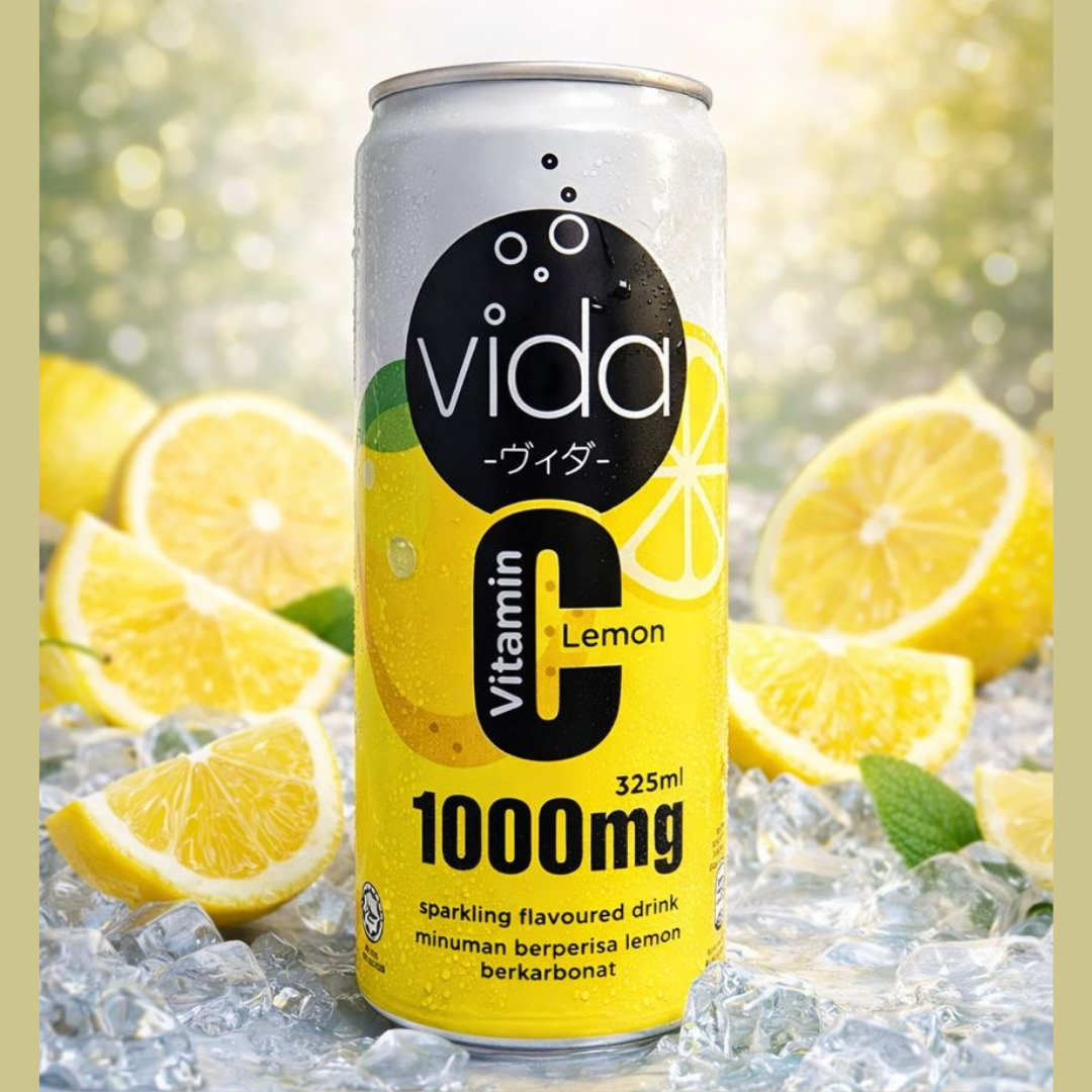 Vitamin C Functional Beverages 1000mg - Zero Calorie Sparkling Drinks | Vida 325ml