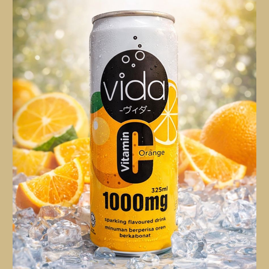 Vitamin C Functional Beverages 1000mg - Zero Calorie Sparkling Drinks | Vida 325ml
