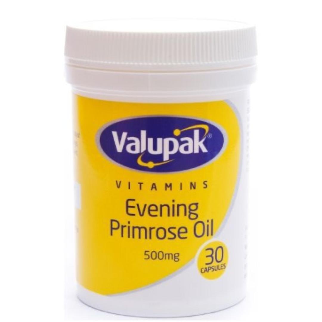 Evening Primerose Oil, 500mg, 30 capsules, Valupak