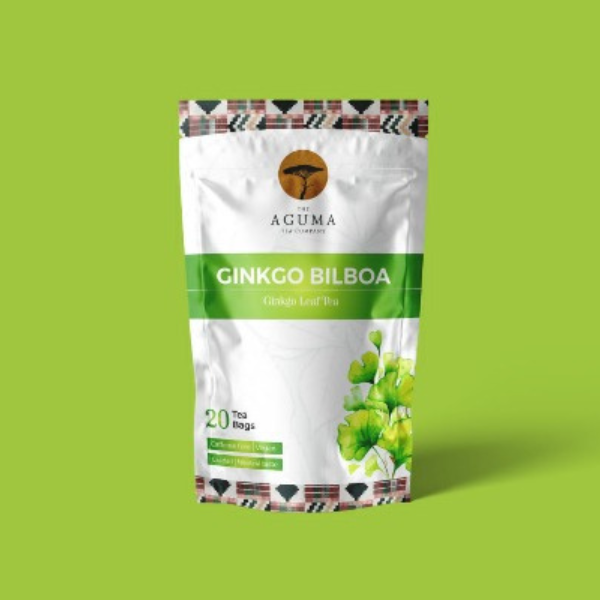 Ginkgo Biloba Leaf Tea, Aguma Teas, 20 Teabags