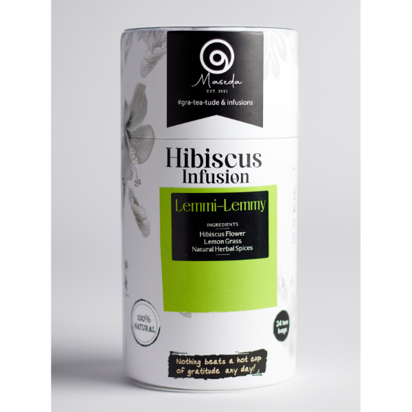 Hibiscus Infusions (Tube Pack), 24 Teabags, Maseda Teas