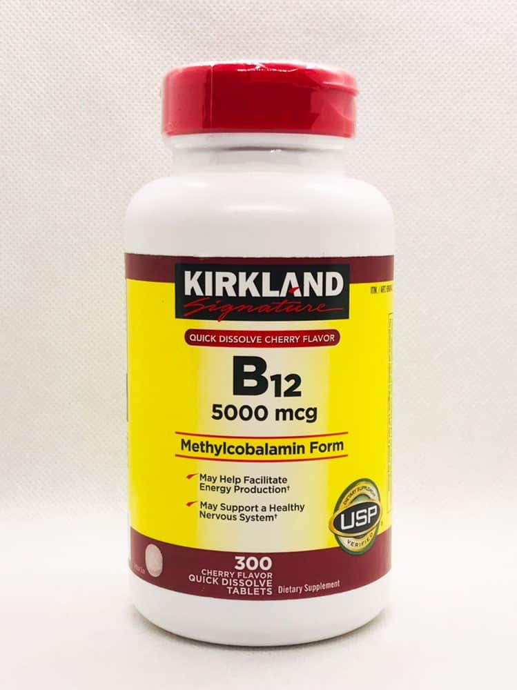 Vitamin B12, 5000mcg Dietary Supplement, 300 tablets, Kirkland Signature