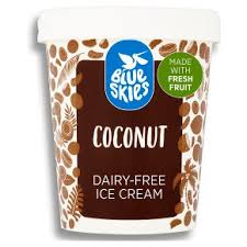 Blue Skies Coconut Ice Cream, Dairy Free, Vegan, 125mln