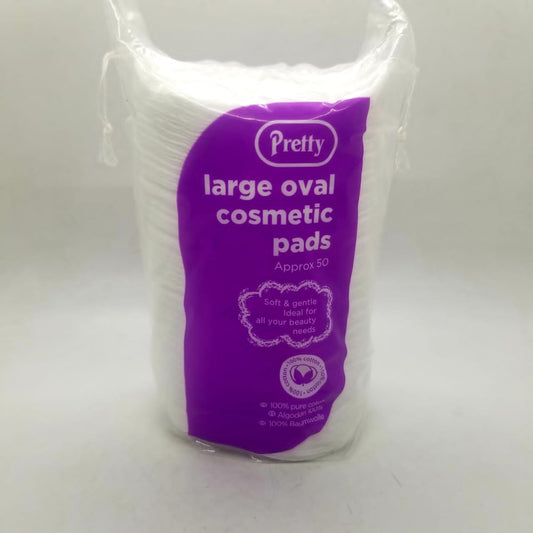 Cosmetic Pads, Oval, Large, 50 Pads