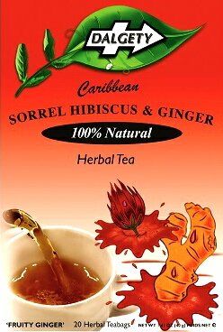 Hibiscus and Ginger Tea, Dalgety Teas, 18 Teabags