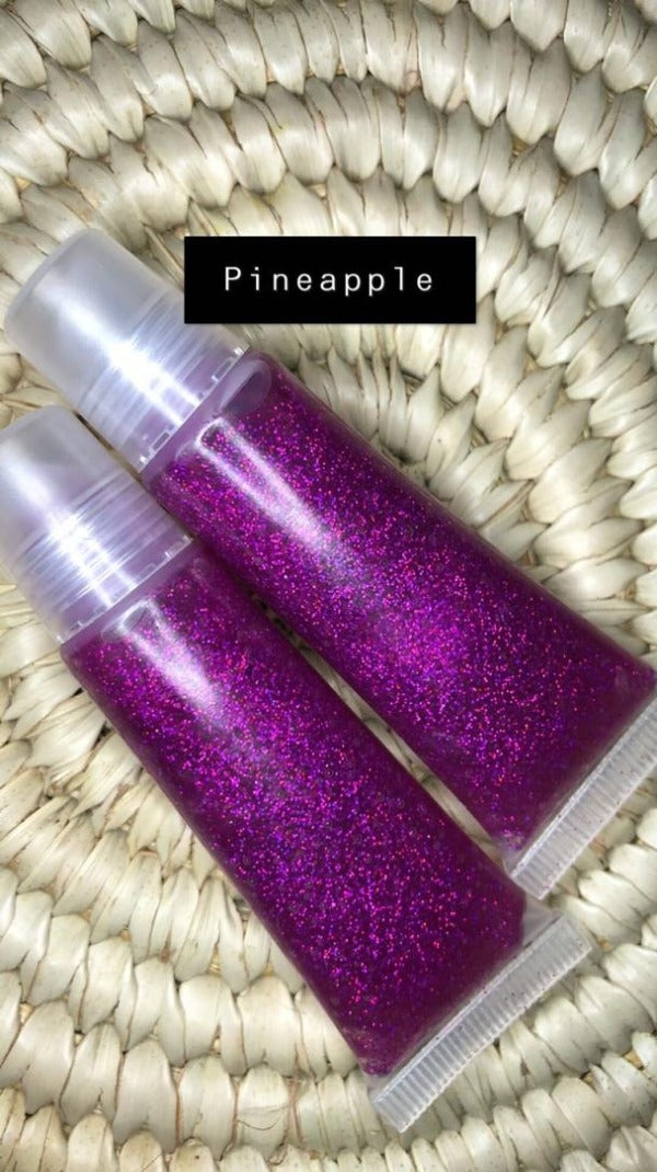 Lip Gloss Purple Shimmer (Pineapple Flavour, Vegan), 15ml
