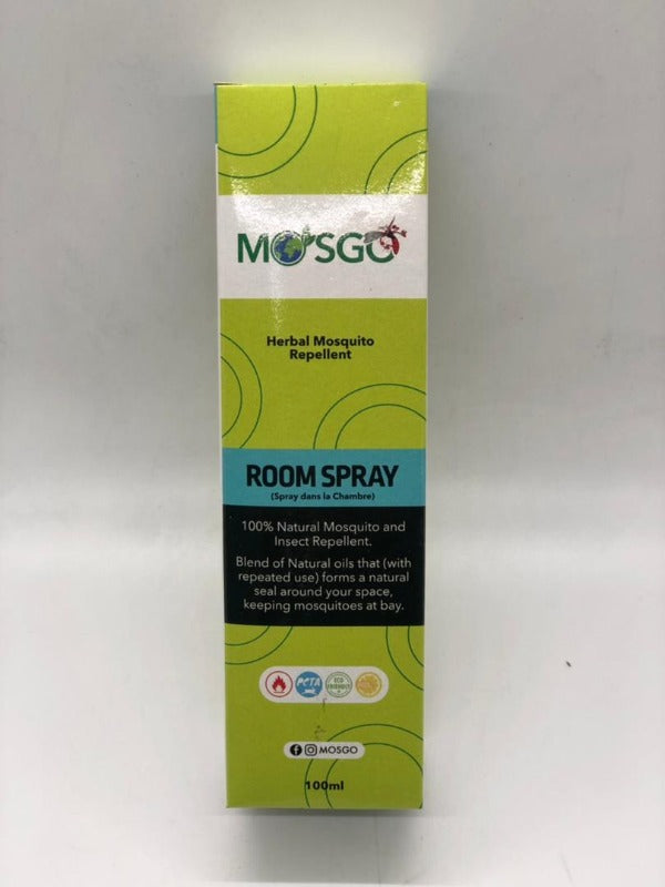 MOSGO Natural Herbal Mosquito and Insect Repellant Room Spray, 100ml