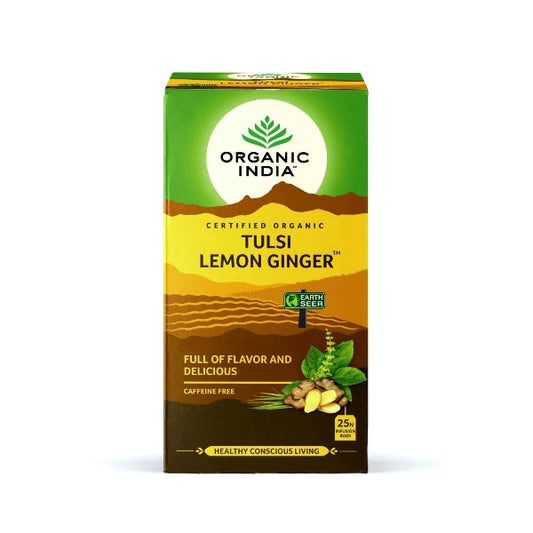 Tulsi Lemon Ginger, Organic India, 25 Infusions
