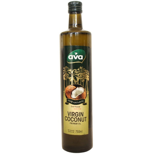 Virgin Coconut Oil, 100% Organic, Cold Pressed, 750ml, AVA