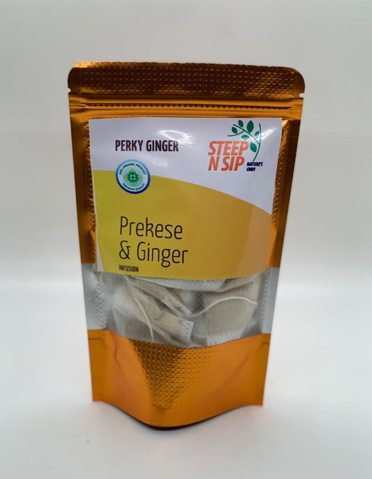Steep N Sip Aidan Fruit (Prekese) & Ginger Tea, 14 Teabags.