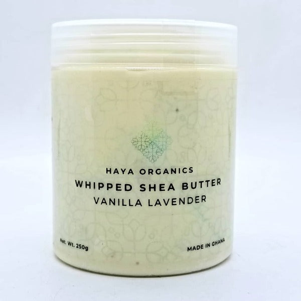 Whipped Shea Butter with Vanilla Lavender, Haya Organics, 250g