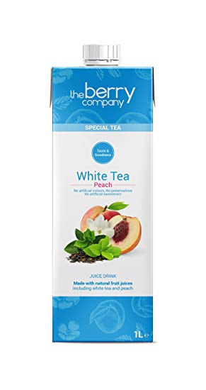 White Tea and Peach Juice, 1 Litre, The Berry Company