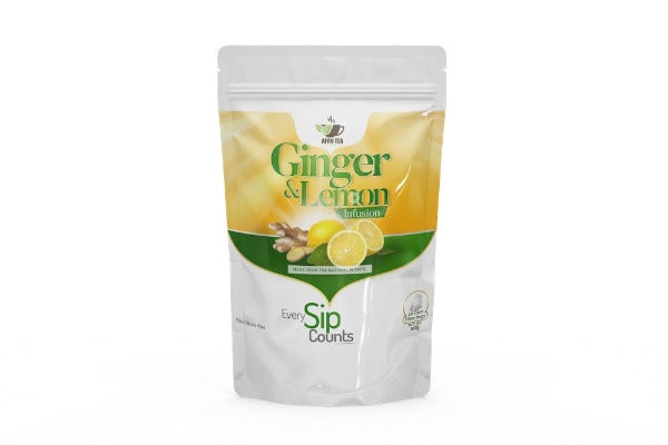 Ginger & Lemon Infusion, 20 Teabags, Afro Tea