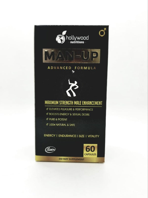 Man-Up Capsules, Hollywood Nutrition, 60 Capsules.