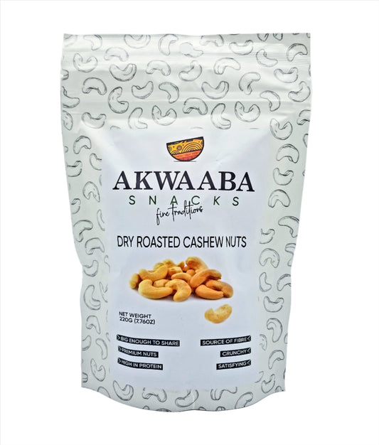 Dry Roasted Cashew Nuts (Akwaaba Snacks)