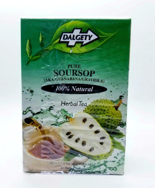 Pure Soursop Tea, 20 Teabags, Dalgety Teas